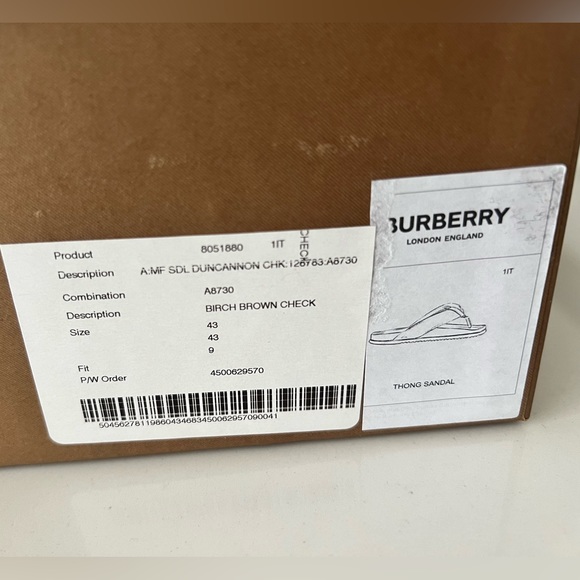 Burberry Birch Check Flip-flops - Picture 10 of 12